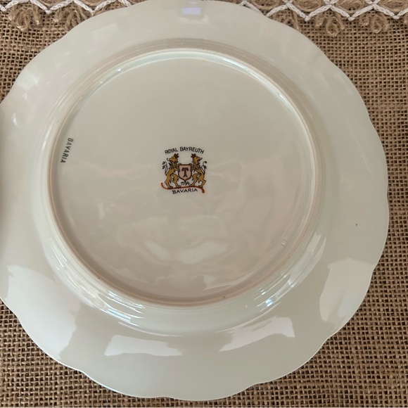 Mid-Century Royal Bayreuth Salad or Dessert Plate, Set of 3 - Picture 13 of 16